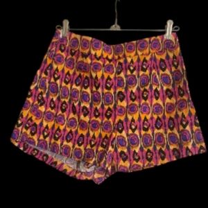 Womens Multi-color Side zip shorts Sz xs NWOT